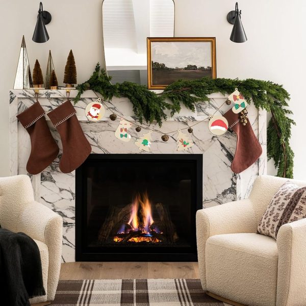 30 Pcs Decoration Noel Sapin Bois, Décorations de Noël Ornement Suspendu, Objets de Décoration de Noël Bois, Boule de Noël/Bottes de Noël/Arbre de Noël pour DIY Décorations...