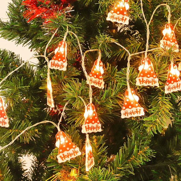 Vidillo Guirlande De Lumières De Noël, 3 Mètres 20 Guirlande Lumineuse De Décoration à LED, Fonctionne à Piles, Décoration Intérieure Et Extérieure, Pour Fête De NoëL,...