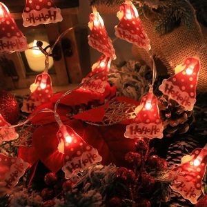 Vidillo Guirlande De Lumières De Noël, 3 Mètres 20 Guirlande Lumineuse De Décoration à LED, Fonctionne à Piles, Décoration Intérieure Et Extérieure, Pour Fête De NoëL,...