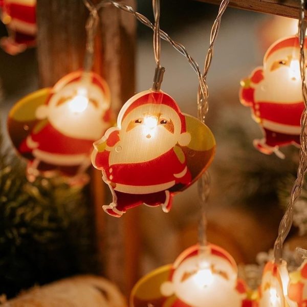Vidillo Guirlande De Lumières De Noël, 3 Mètres 20 Guirlande Lumineuse De Décoration à LED, Fonctionne à Piles, Décoration Intérieure Et Extérieure, Pour Fête De NoëL,...