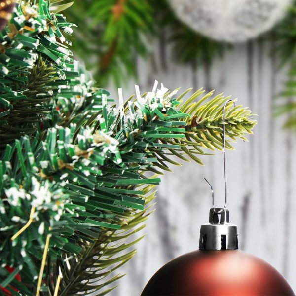 COM-FOUR® 150 x Christmas Tree Decorations Hooks - Double Hooks for Christmas Tree Decorations - Ideal for Decorative Pendants