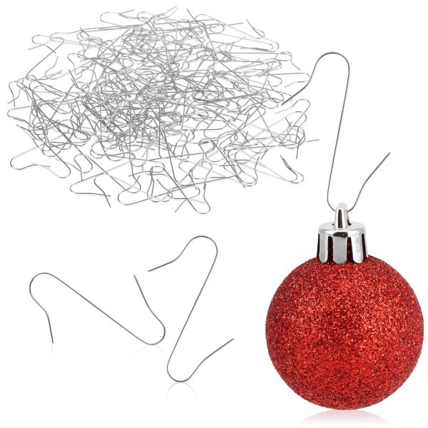 COM-FOUR® 150 x Christmas Tree Decorations Hooks - Double Hooks for Christmas Tree Decorations - Ideal for Decorative Pendants