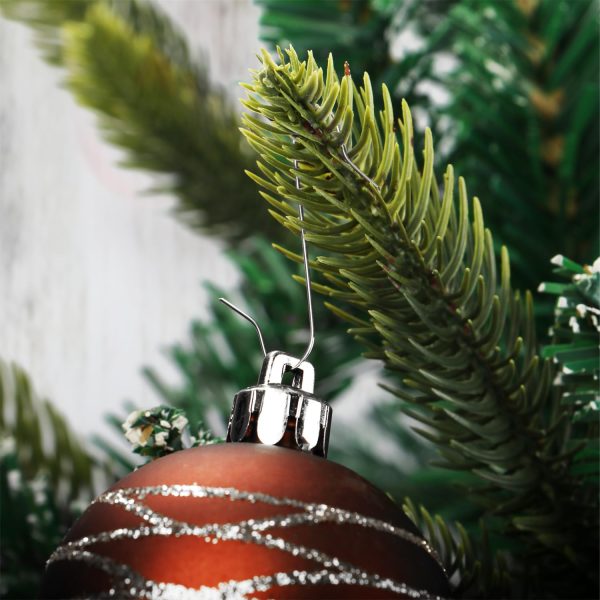 COM-FOUR® 150 x Christmas Tree Decorations Hooks - Double Hooks for Christmas Tree Decorations - Ideal for Decorative Pendants