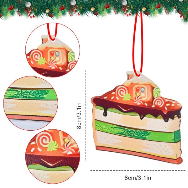 Lot de 30 pendentifs décoratifs en bois pour sapin de Noël - Décoration de sapin de Noël - Décoration de Noël - Bricolage - Pendentif en bois