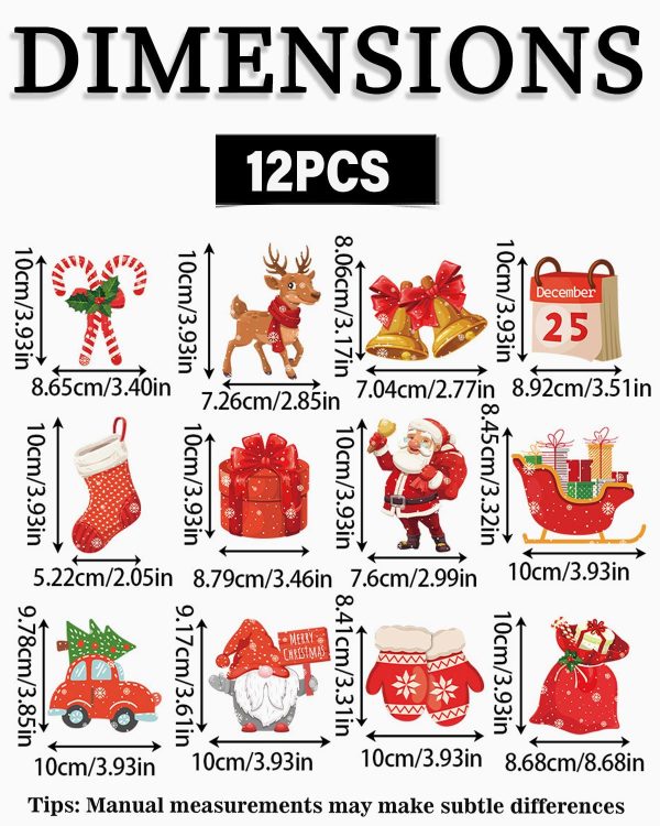 MOPZIJA 12pcs decoration noel sapin,déco noel,Bonhomme Pain d'Epice de Noël, Ornements Sapin de Noël, Pendentif Arbre de Noël Festival Fête Décoration Bricolage...