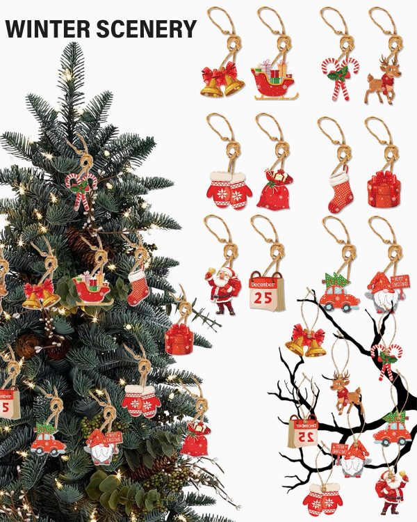 MOPZIJA 12pcs decoration noel sapin,déco noel,Bonhomme Pain d'Epice de Noël, Ornements Sapin de Noël, Pendentif Arbre de Noël Festival Fête Décoration Bricolage...