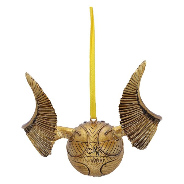 Nemesis Now Harry Potter Décoration à Suspendre Vif d'or Quidditch, Résine, pour Anniversaire, Doré