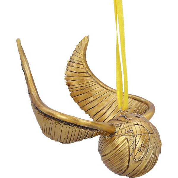 Nemesis Now Harry Potter Décoration à Suspendre Vif d'or Quidditch, Résine, pour Anniversaire, Doré