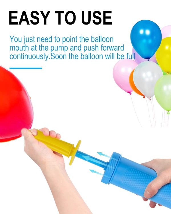 Pompe à Ballon à Main - Pompe à Ballon - Pompe à Ballon - Pompe à air pour Ballons - Pompe à Ballons - pour Mariage - Décoration d'anniversaire