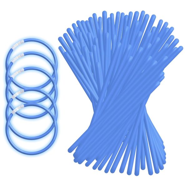UV FLOOR - Lot De 100 Bracelets Fluorescent Lumineux + 100 Connecteurs - Qualité Premium - Accessoire Lumineux - Fluorescent - Fête - Déguisement - Mix De Couleurs Assorties
