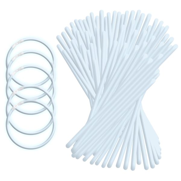 UV FLOOR - Lot De 100 Bracelets Fluorescent Lumineux + 100 Connecteurs - Qualité Premium - Accessoire Lumineux - Fluorescent - Fête - Déguisement - Mix De Couleurs Assorties