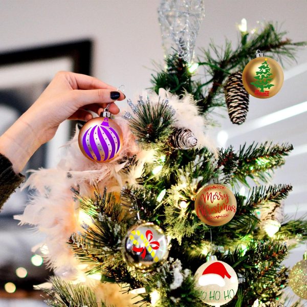 30pcs Christmas Stencils, Reusable Painting Template Multiple Patterns Decorative Stencils for Wood Painting DIY Ornaments Wood Slice