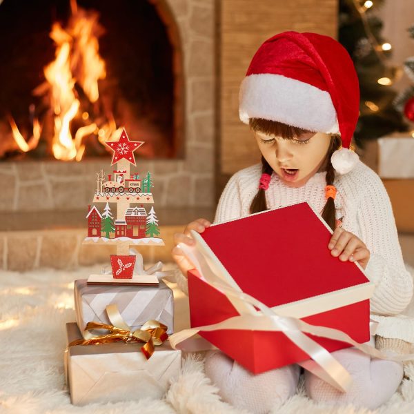 Gosknor Décorations Table Noël, Décorations Noël en Bois Qualité Supérieure Décoration d'Intérieur pour La Maison Décoration Table Noël Cadeaux Célébration Noël Parfaits pour La...