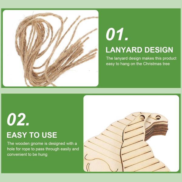 Lot de 40 disques en bois pour travaux manuels, peinture, lutin - Figurines en bois - Décoration d'arbre de Noël - Pendentif arbre de Noël - Décoration de Noël pour enfants