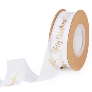 Christmas Ribbon Rolls, 30 Yards Gift Wrapping Ribbon, Bronzing Style Christmas Wrapping Ribbon for Gift Wrapping, Christmas Tree, Crafts